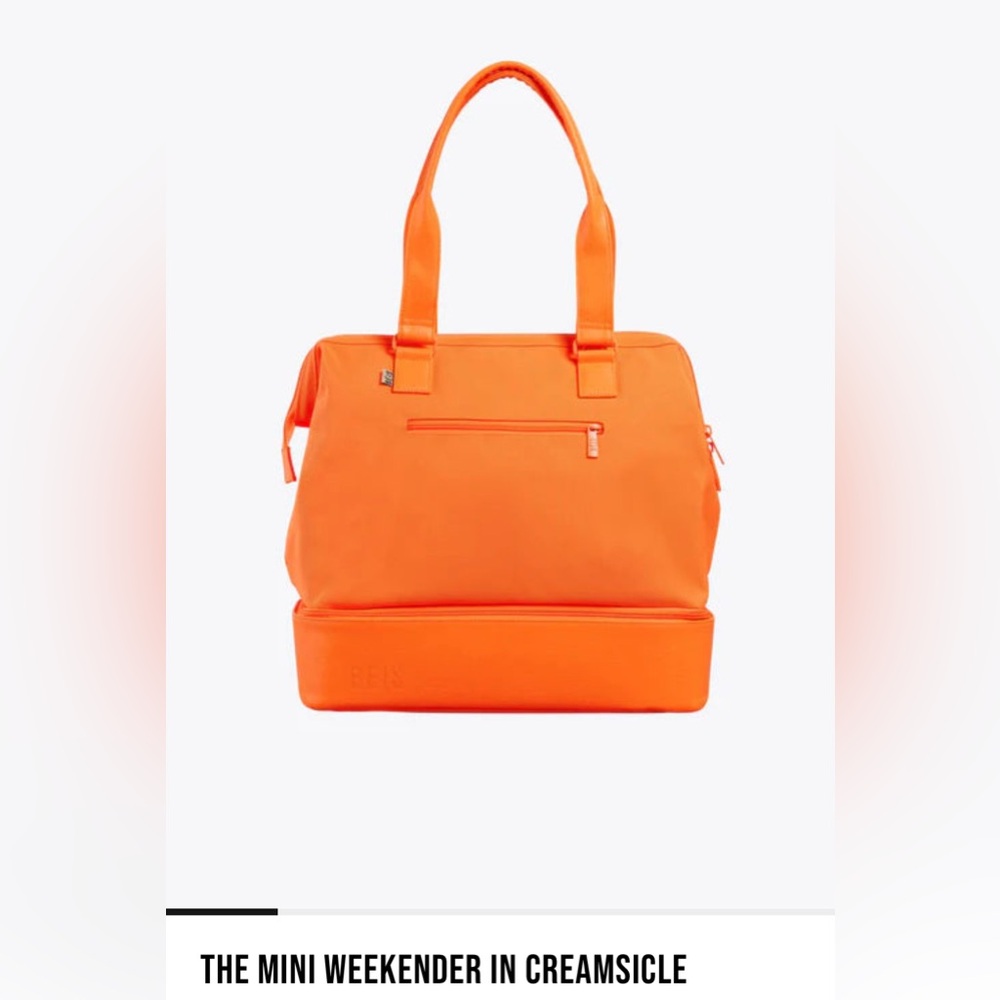 BEIS Travel Mini Weekender Bag - Creamsicle Color